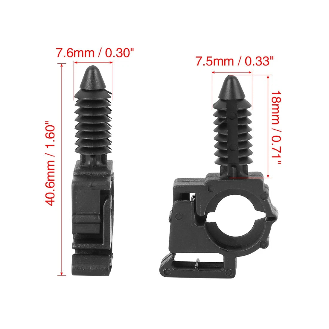 5pcs Wiring Harness Clip Retainer for Ford (40.6mm)