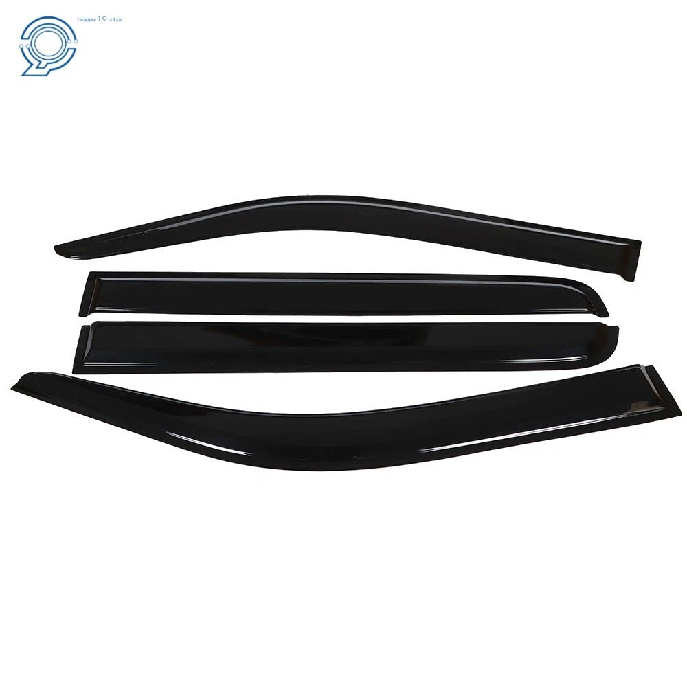 Set of 4 Windows Visors for Ford F150 Crew Cab (2009–2014) Rain Guard Deflector