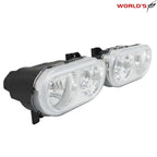 Pair of Halogen Headlights for Dodge Challenger (2008–2014) Chrome Housing