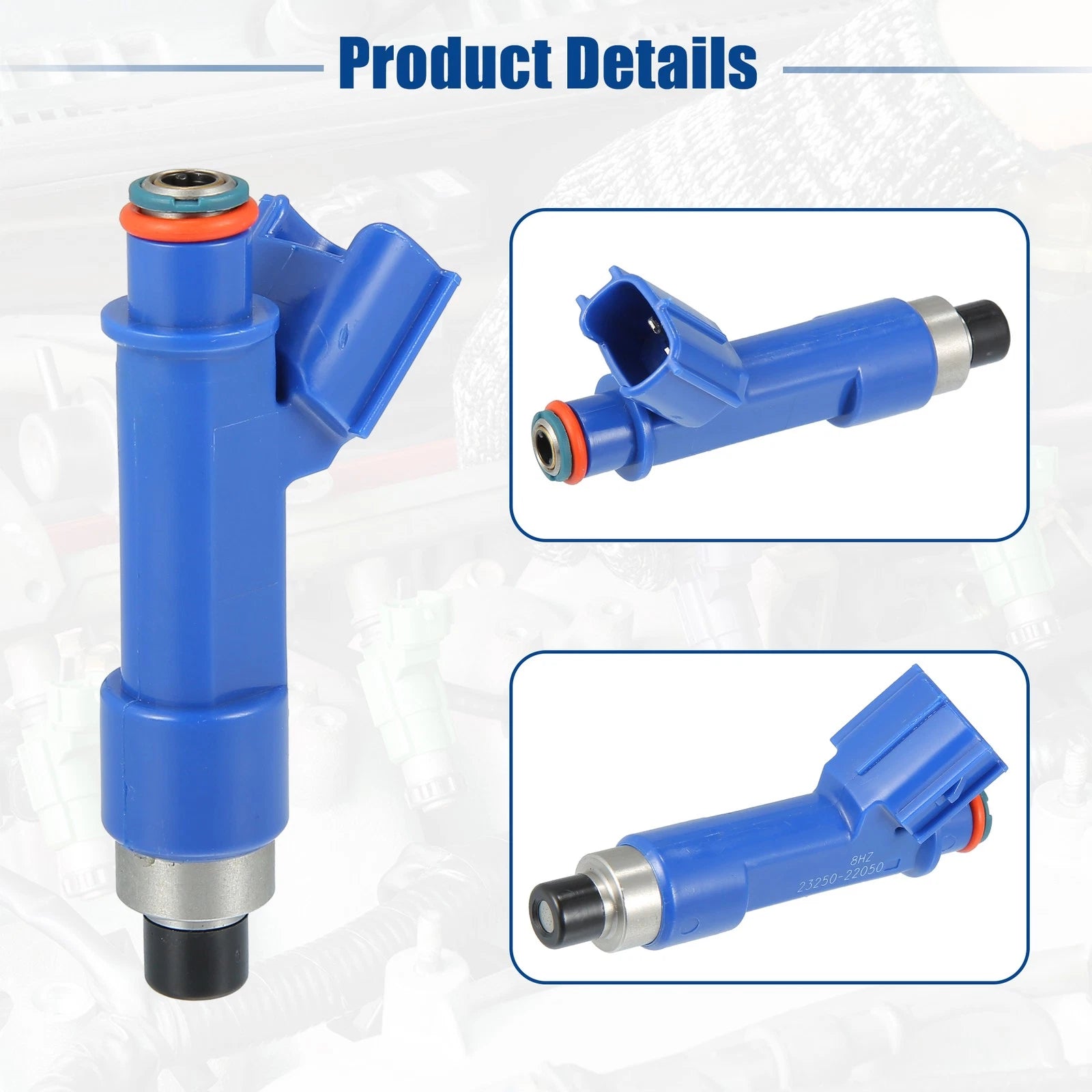 Set of 4 Fuel Injector Nozzles for Toyota Corolla 1.8L (2005–2008) 23209-0D050
