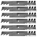 Set of 3 Mulching Blades for Hustler Z XR7 Super Z (Fits 12733, 18-1/2" X 5/8")