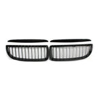 Black Glossy Front Kidney Grilles for BMW E90 Sedan/Wagon (2005-2008)