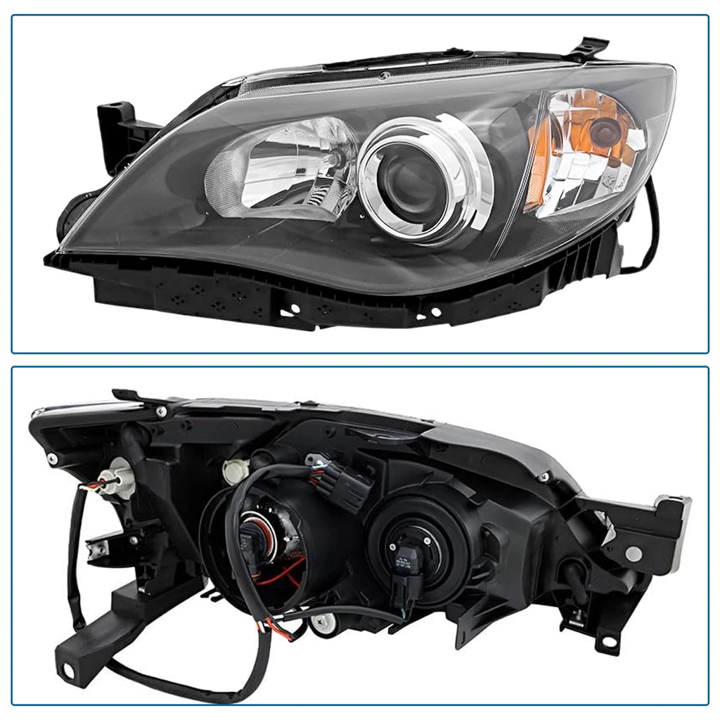 Headlight Assembly Set of 2 for Subaru Impreza (2008–2011)