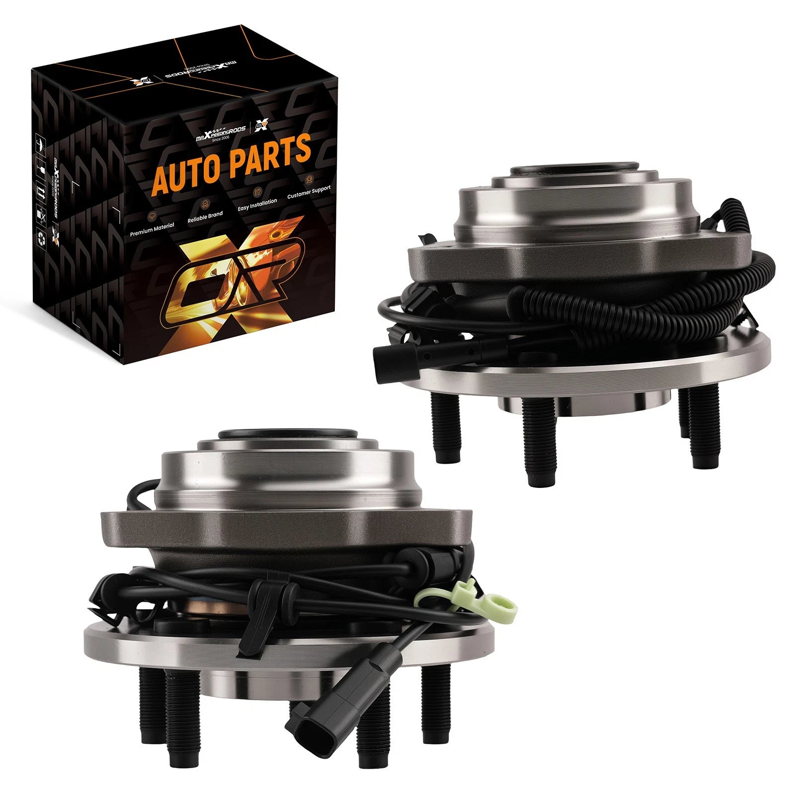 Complete Front Wheel Hub Set for Jeep Liberty (2002–2007) w/ABS