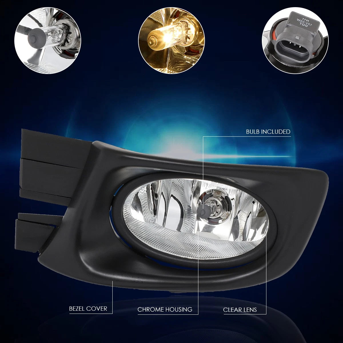 OE Style Front Bumper Fog Light/Lamp Left Side for Honda Accord (2003–2005)