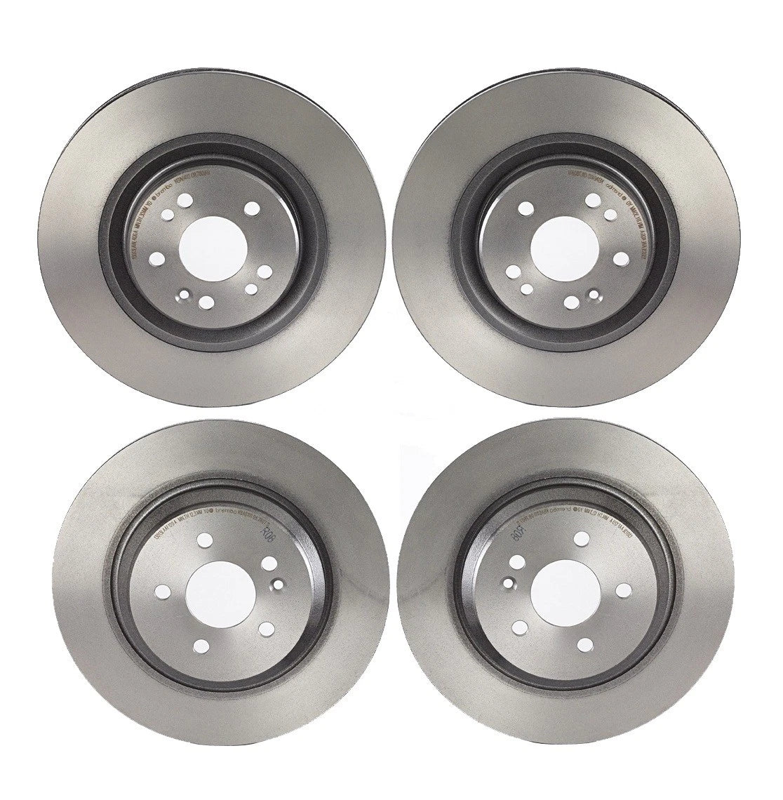 Set of Front & Rear Disc Brake Rotors for Mercedes-Benz ML430 ML500 ML55 AMG