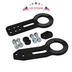 Tow Hook Kit for Make Model  - CNC Anodized Black Billet Aluminum