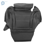 Black Leather Driver Bottom Seat Cover for Mercedes Benz C-Class (2015–2021)