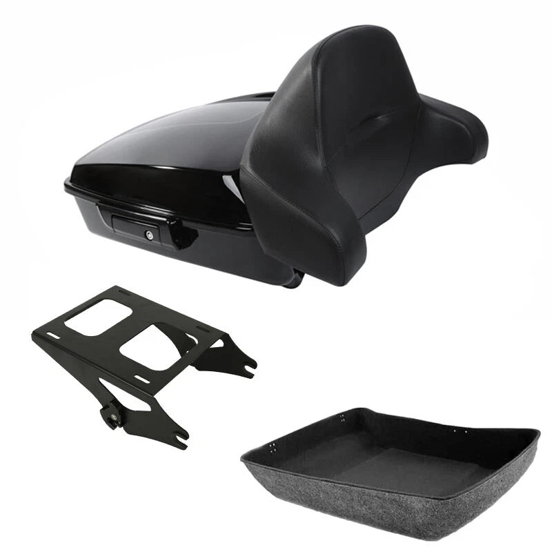 Chopped Trunk Backrest Mount Rack for Harley Touring Road Glide FLTRX (2014–2026)