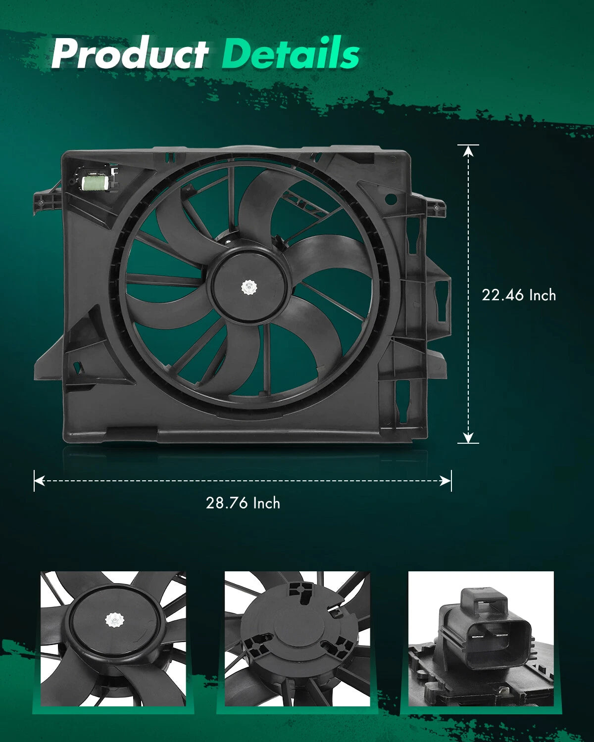 A/C Cooling Fan 621-028 for Chrysler Town & Country (2008–2016)