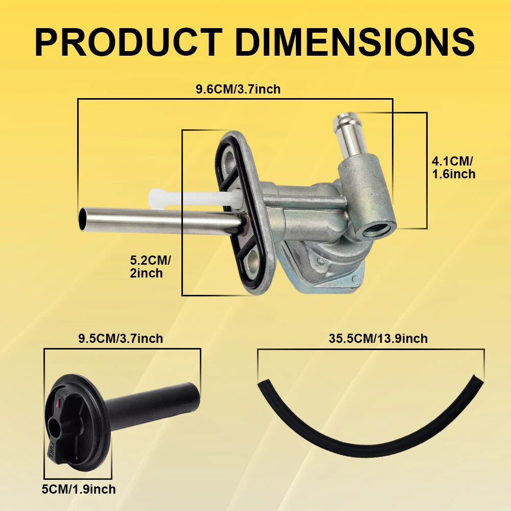 Fuel Petcock Shut Off Valve Kit for Yamaha Kodiak 400 YFM400FA (2000–2006)