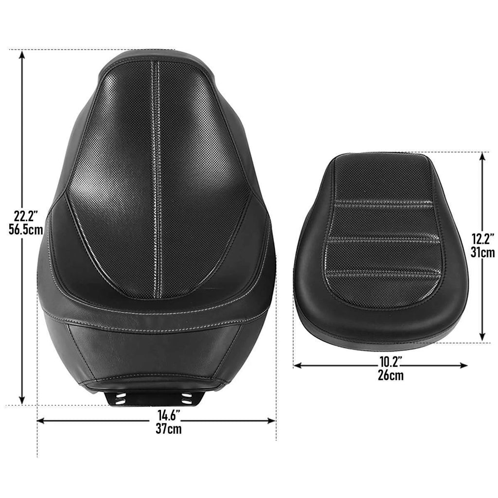 Driver & Passenger Seats for Harley Touring CVO Street Road Glide (2009–2023)