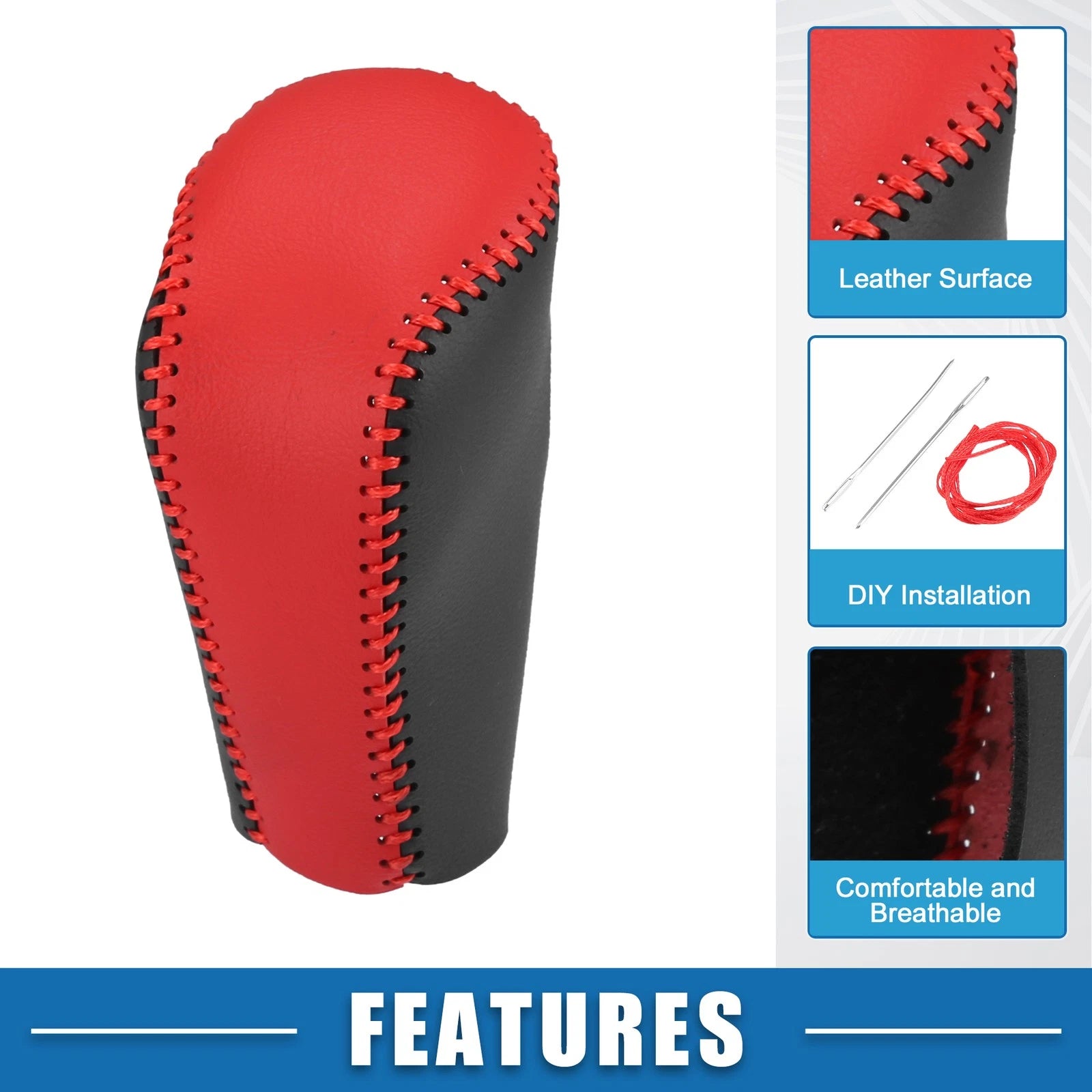 Gear Shifting Knob Cover for Mazda CX-5 (2017–2021) Red Trim