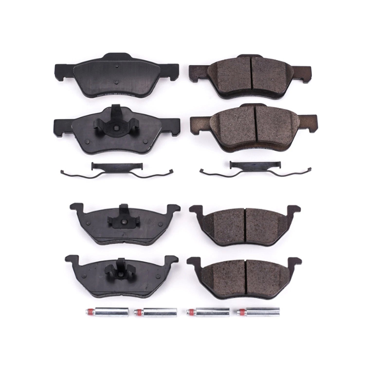 PowerStop Front & Rear Carbon Fiber Ceramic Brake Pads Kit for Escape Tribute (2001–2012)