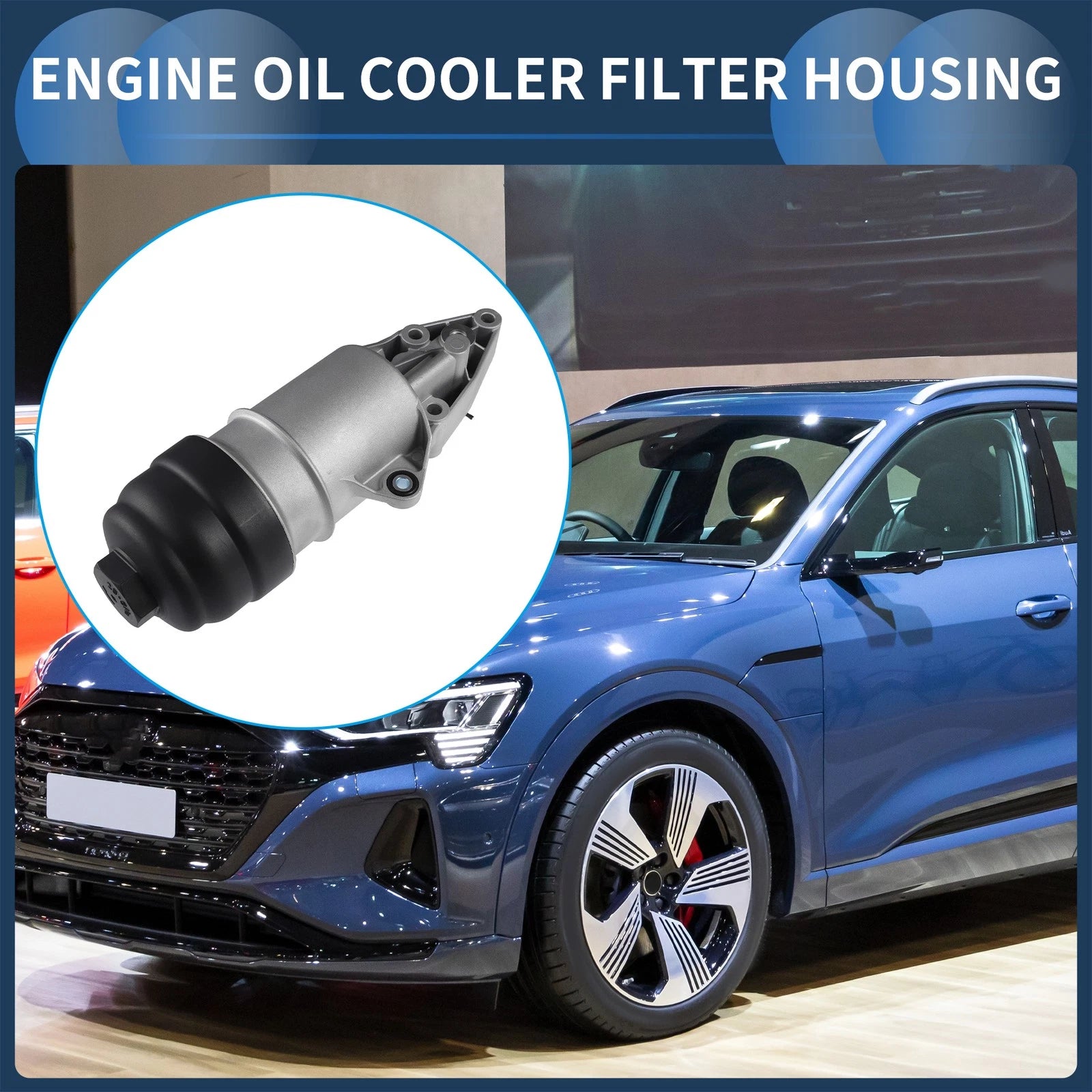 Engine Oil Filter Base Housing Assembly for Audi A4 A5 A6 Q5 Q7 S4 (2008–2020) No. 06E115405K