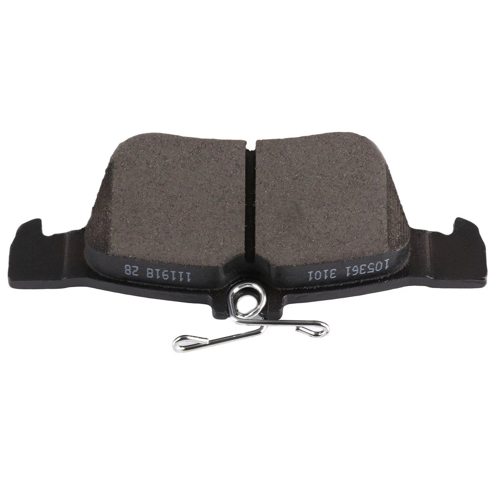 Rear Rotors & Ceramic Brake Pads for Ford Fusion (2013–2016) Drilled Slotted