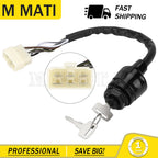 Ignition Switch & Key for Kawasaki Mule 500 550 2500 2510 2520 (2010–2020)