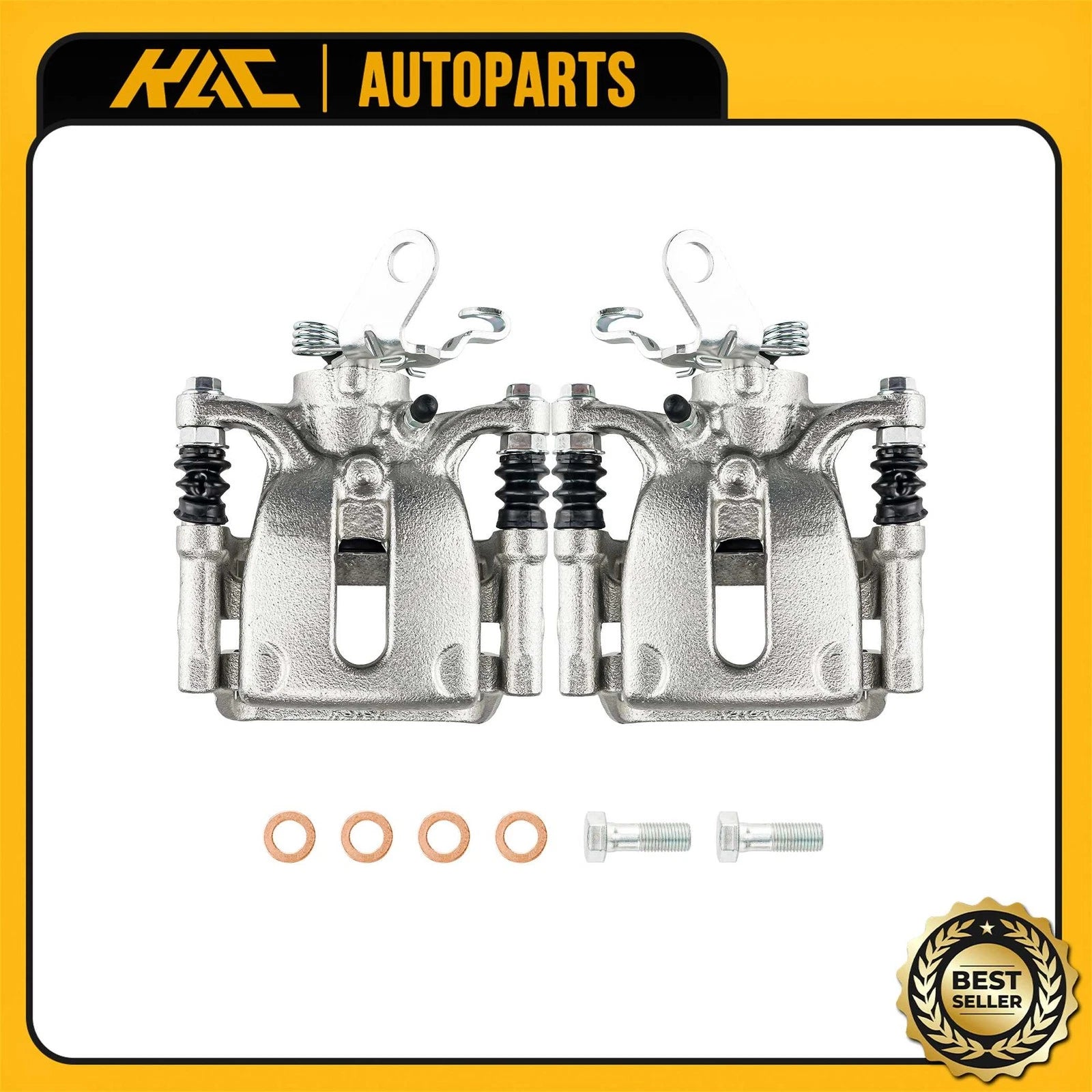 2x Brake Caliper w/ Bracket for Volkswagen Golf GTI Passat (2015–2021)