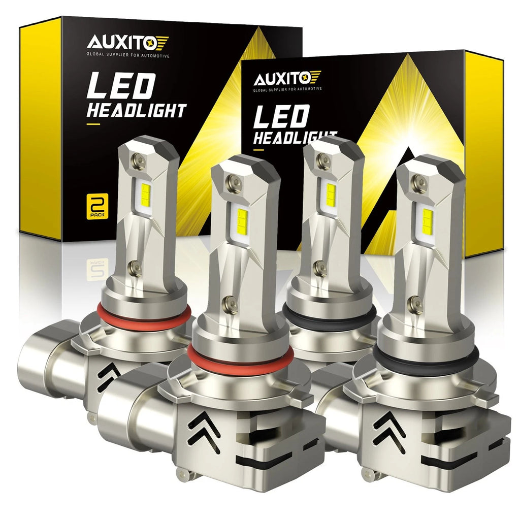 Set of 4 LED Headlight Bulbs 9005 9006 for High and Low Beam