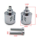 Chromed Bar Ends for Honda CB599, VFR800, CB919, 900RR, 929RR, 954RR, VTR, RC51, CBR1100