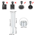 3" Shift Knob Aluminum Alloy M10x1.25 for Nissan Mazda 