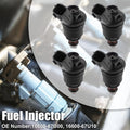 Set of 4 Fuel Injectors 16600-67U00 for Nissan 240SX Silvia (1991–1998)