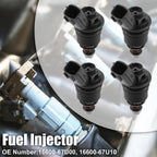 Set of 4 Fuel Injectors 16600-67U00 for Nissan 240SX Silvia (1991–1998)