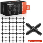 50Pcs Nylon Cross 4-Way Joiner Fasteners for GM Ford 