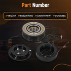 7 Groove AC Compressor Clutch Kit Pulley Coil Plate for Toyota Tacoma (2005–2015)