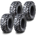 Set of 4 WANDA 27x9-14 UTV ATV Tires 8-Ply Solid Mud 20mm Deep Tread