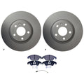 Hella Front Rotors & Low-Met Disc Brake Pad Kit for Audi A6 Quattro Q5