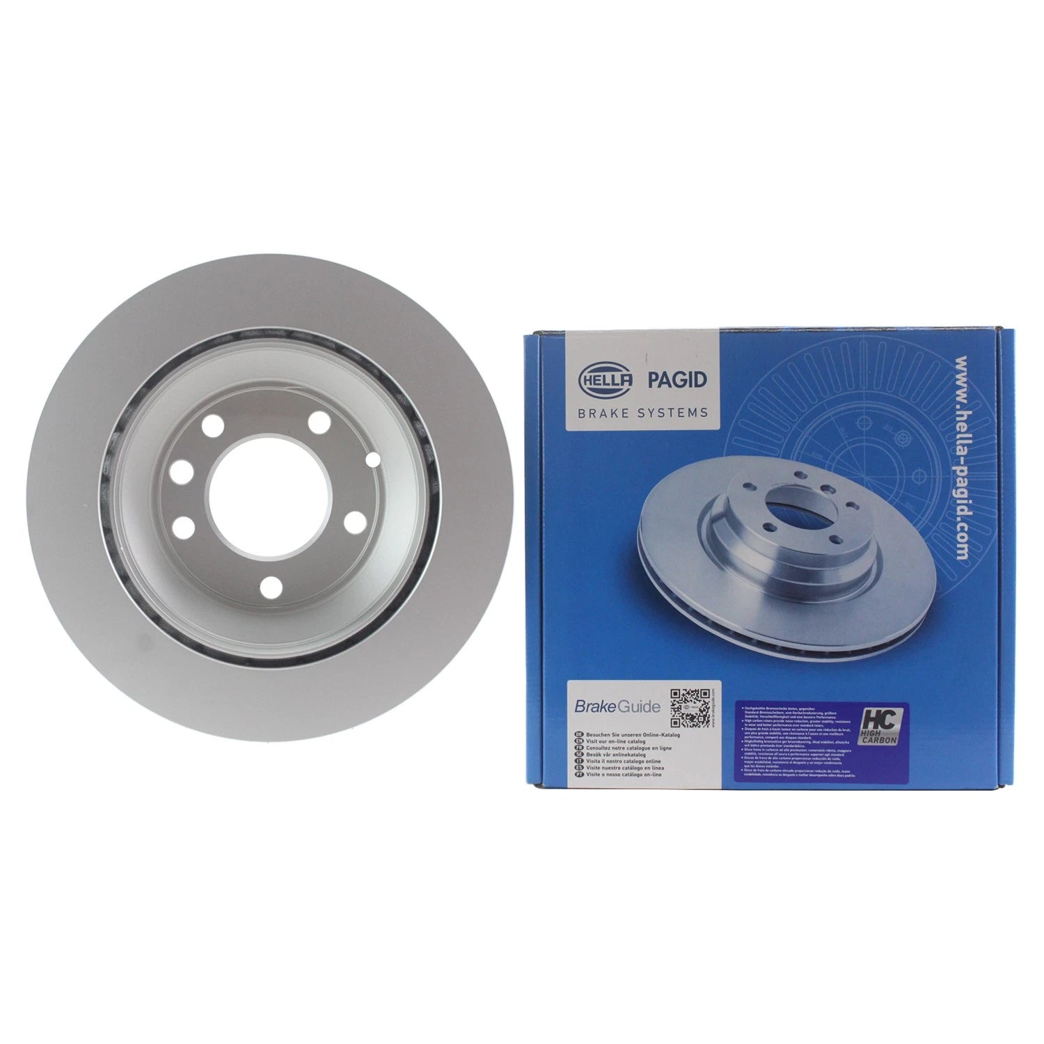 Hella Pagid 330mm Rear Disc Brake Rotor for Audi Q7 Porsche Cayenne VW Touareg (2007–2018)