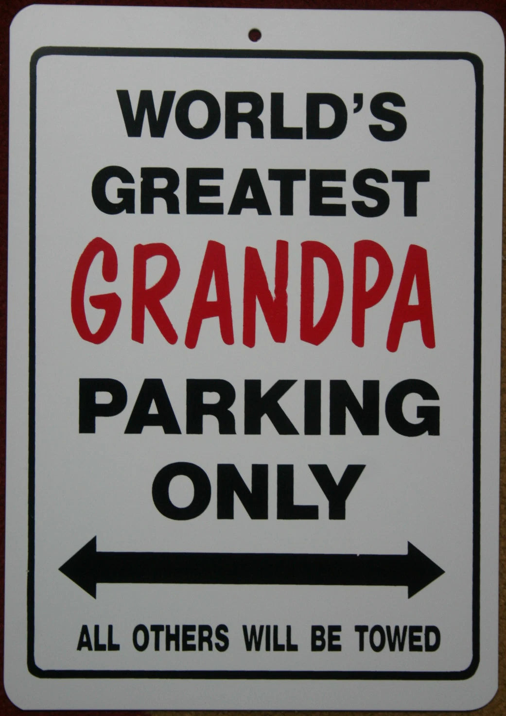 World's Greatest Grandpa Parking Sign for Man Cave