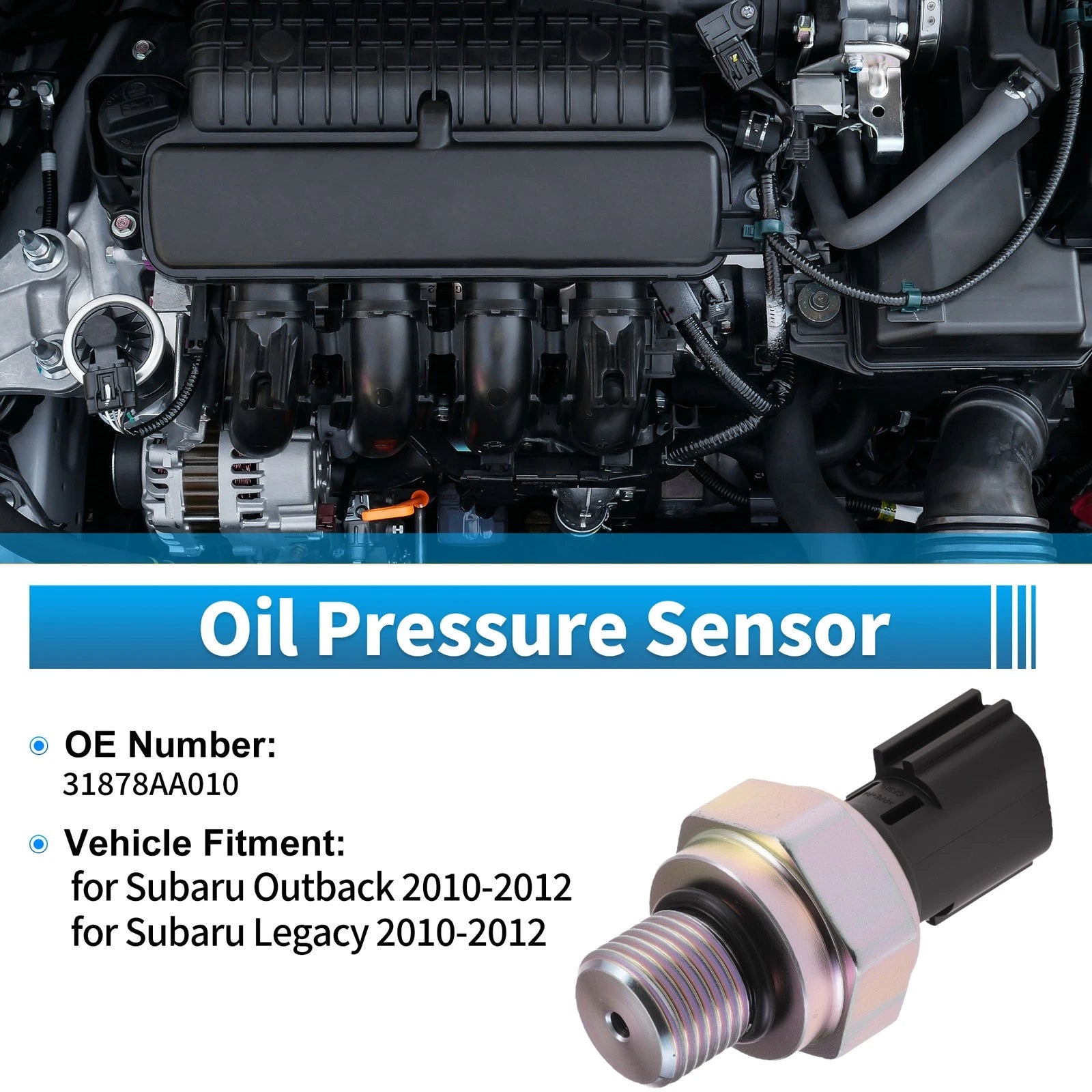 1 pcs Engine Oil Pressure Sensor No.31878AA010 for Subaru Outback (2010–2012)