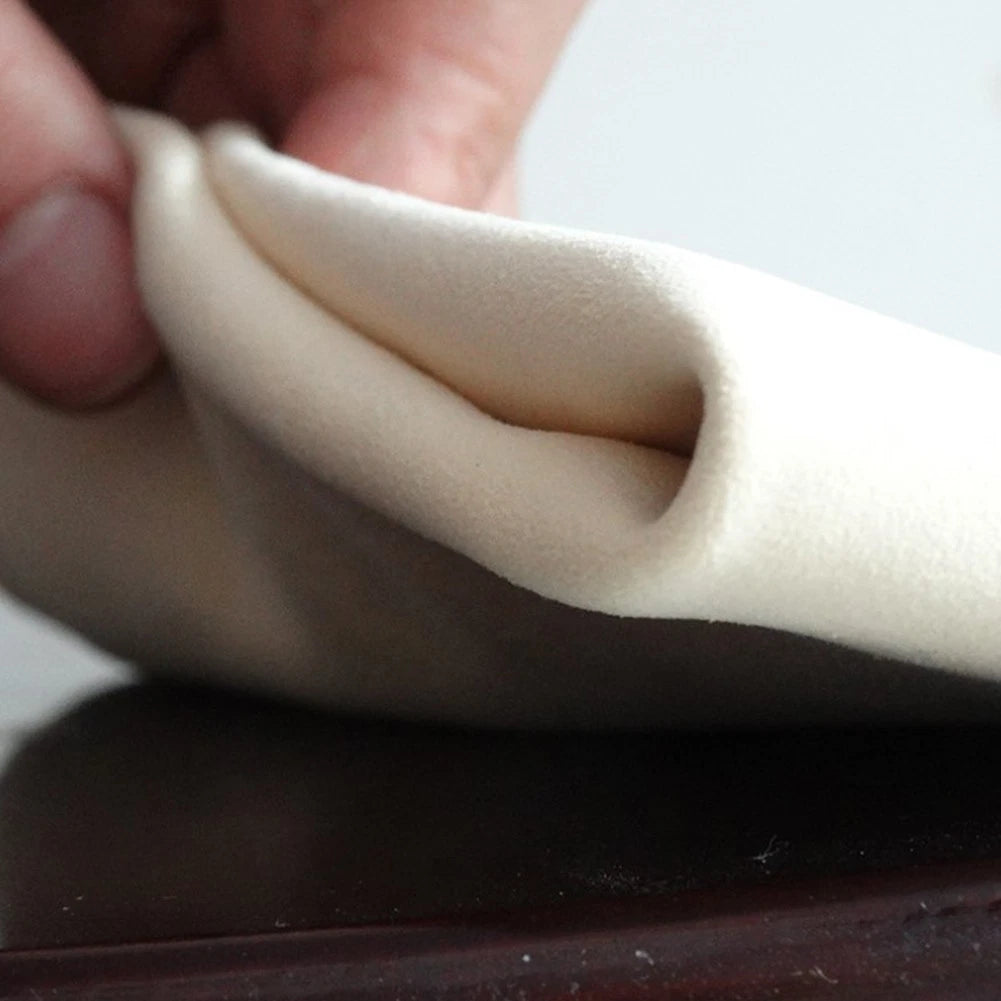Chamois Leather Cleaning Cloth for Car Mirrors & Glasses