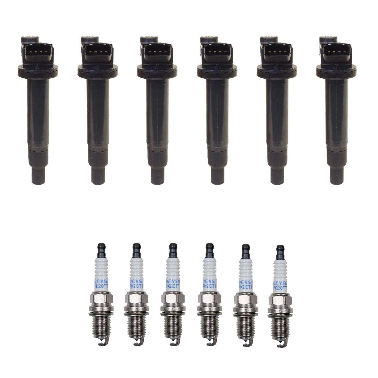 Set of 6 Ignition Coils & 6 Spark Plugs for Lexus Toyota V6 (0.04)