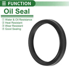 Set of 5 Oil Seal Rotary Shaft Seal NBR Rubber 45x53x5mm