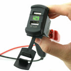 Dual USB Charger for Car Truck Boat (DC 12V-24V) Waterproof Dustproof