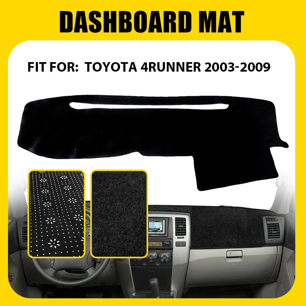 Dash Cover Mat for Toyota 4Runner (2003–2009) Black