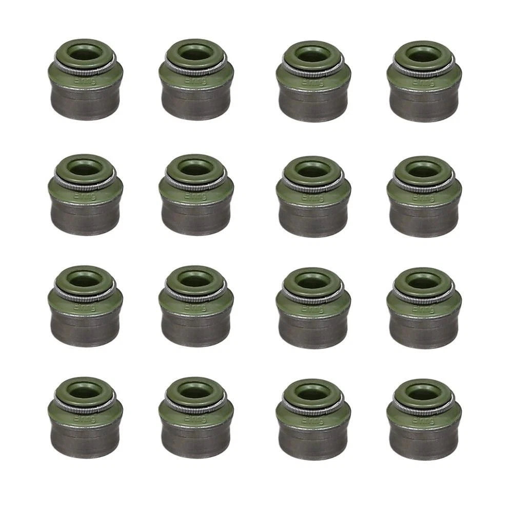 Set of 16 Valve Stem Seals (6 mm) for Mercedes VW GMC BMW Chevy Peugeot
