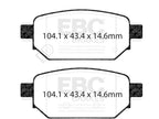 Rear Brake Pad Set for Mazda 3 (2017–2018) TC429KF