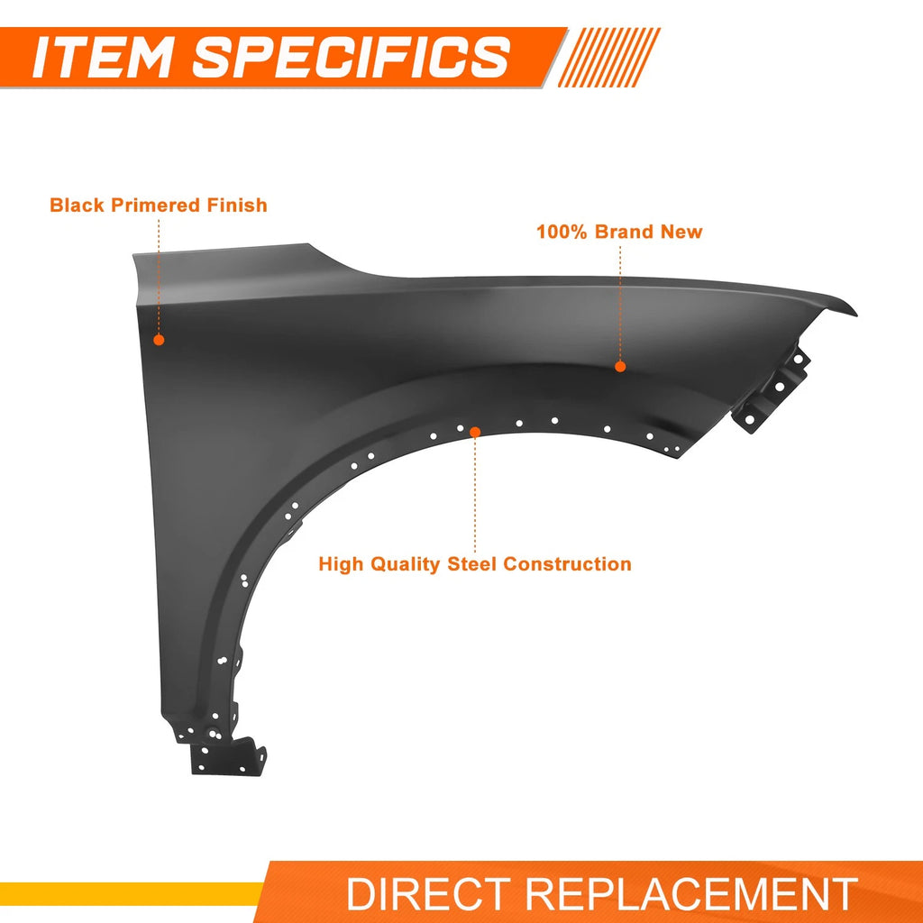 Steel Front Passenger Right Side Fender Panel for Chevrolet Blazer (2019–2025)