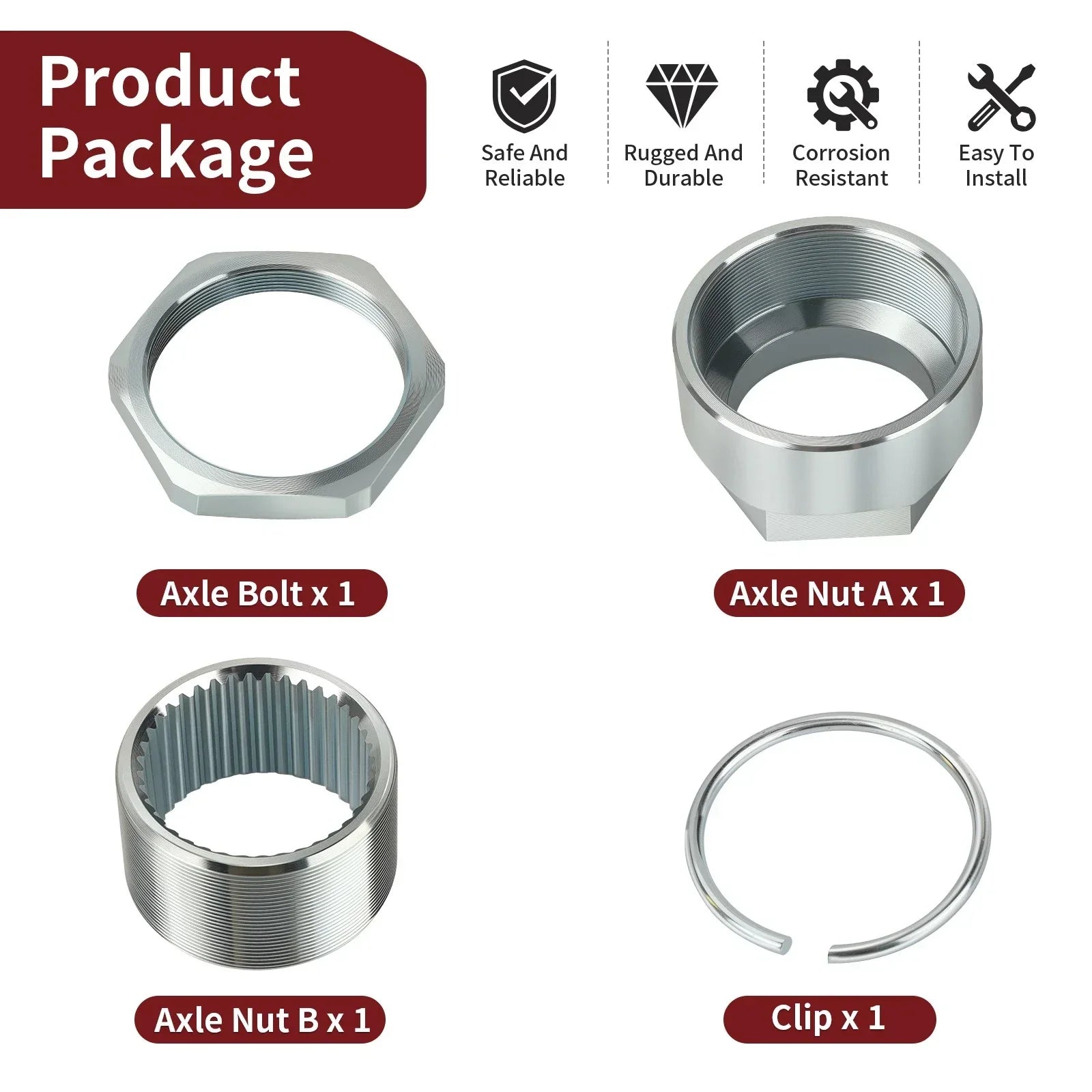 Axle Lock Jam Sleeve Nut Bolt for Honda TRX450ER/TRX450R (2004–2014)