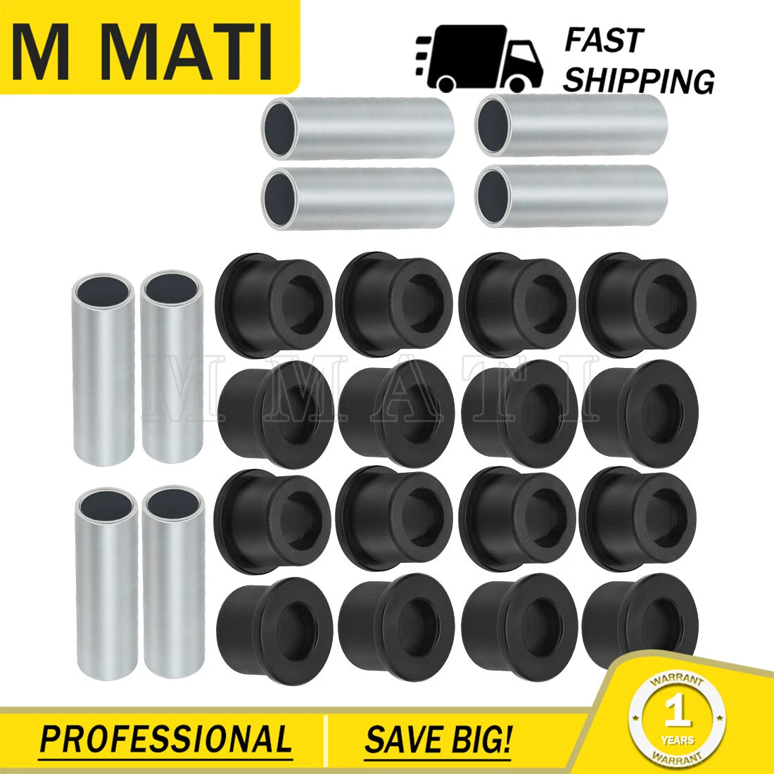 Full Set A-Arm Bushing Kit for Honda TRX450ER TRX450R TRX400EX TRX400X TRX300EX (2004–2014)