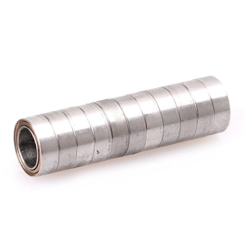 10pcs R168ZZ 1/4"x3/8"x1/8" ABEC1 Deep Groove Ball Bearing for Automotive
