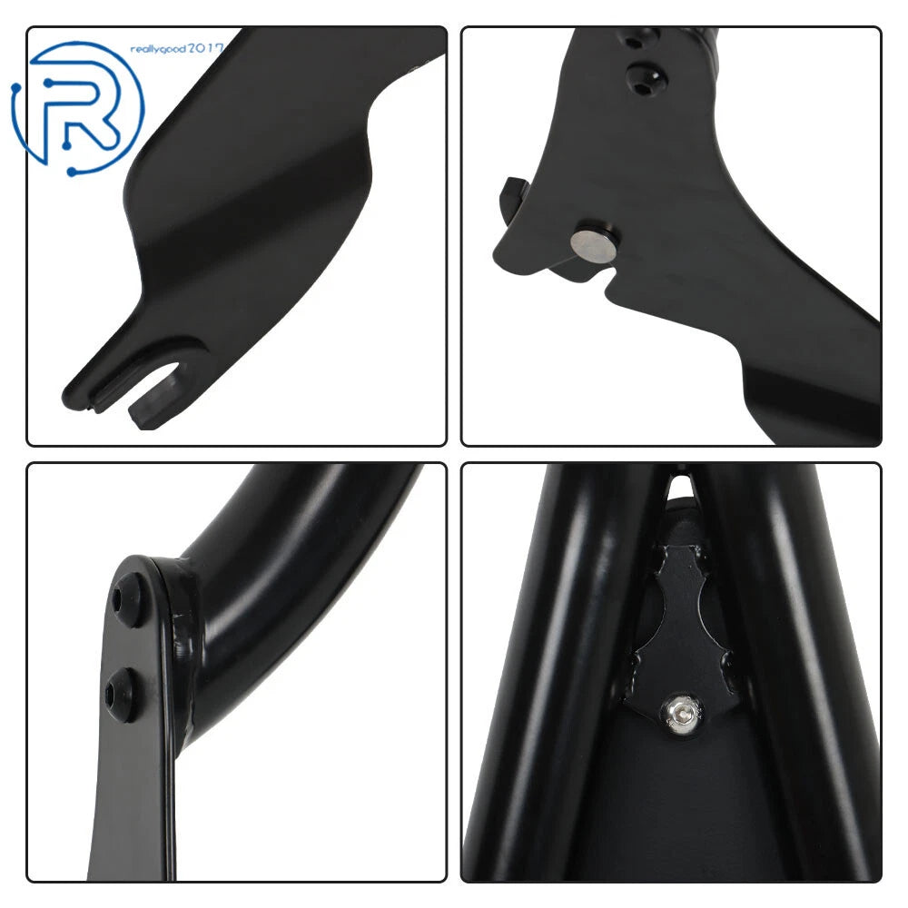 22 Inch Black Backrest Sissy Bar for CVO Road Glide Road King Street Glide
