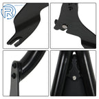 22 Inch Black Backrest Sissy Bar for CVO Road Glide Road King Street Glide