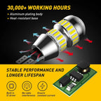2X LED Reverse Backup Light Bulbs for Various Models (Error Free, 6000K)