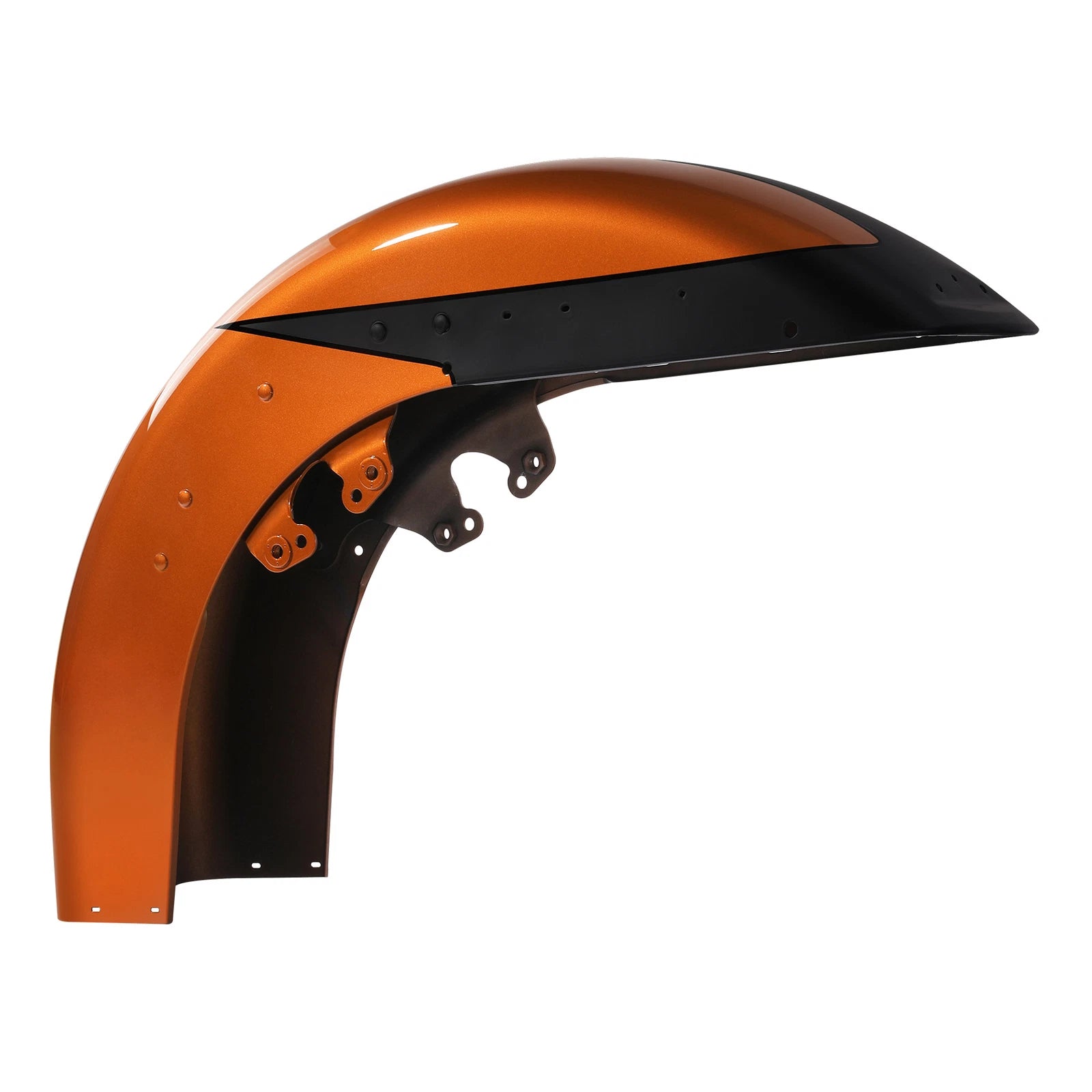 Front Fender for Harley Tri Glide Road King (2014–2023) Scorched Orange/Black Denim