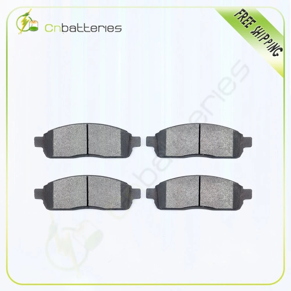 Set of 4 Metallic Front Brake Pads for Ford F-150, Lincoln Mark LT